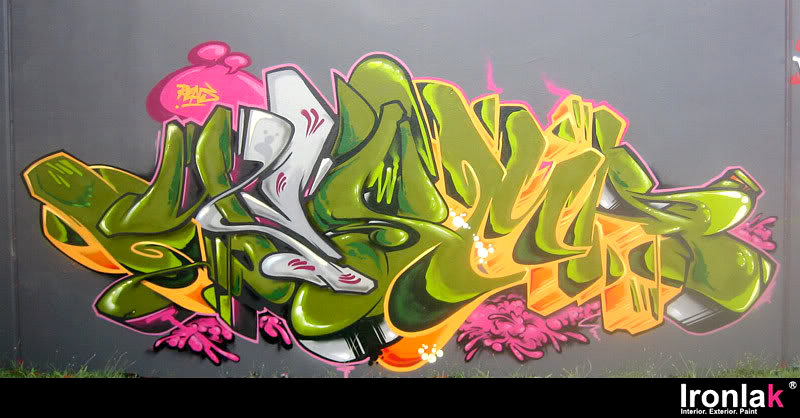 Yesma, Linz, Meks, graffiti, Ironlak