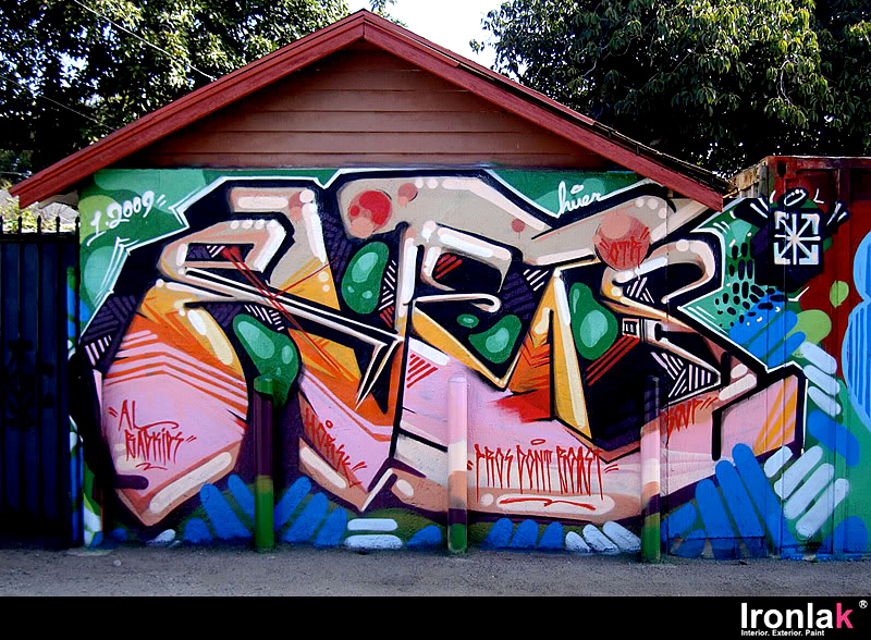 Ruets, Los Angeles, graffiti, Ironlak