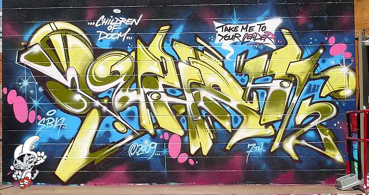 PERSUE, graffiti, Ironlak