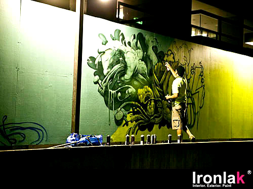 Luke Shirlaw, LINZ, graffiti, Ironlak