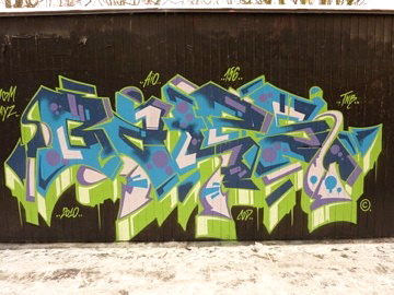 Bates, graffiti, Ironlak