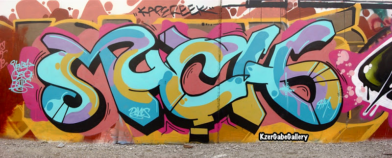 AUGOR, EWOK, KZER GABE, graffiti, Ironlak