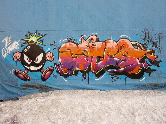 RIME, BATES, THE EXCHANGE, graffiti, Ironlak