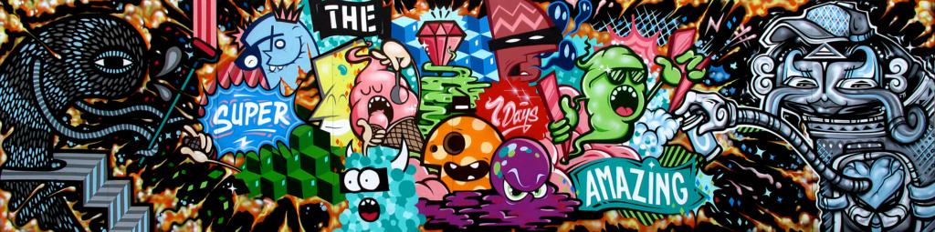 BEASTMAN, MAX BERRY, NUMSKULL, PHIBS, ROACH, graffiti, Ironlak