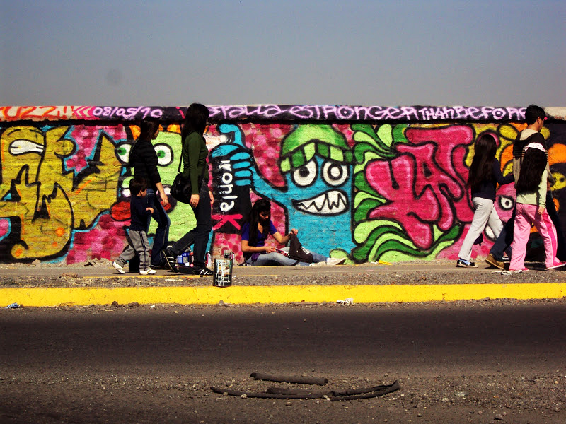 OLDSKULL, NATYSTRONGER, CHILE, graffiti, Ironlak