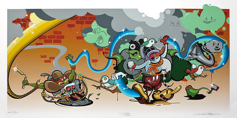 Dabs, Myla, Rime, Craola, graffiti, Ironlak