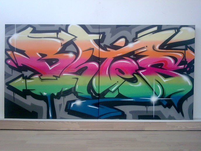 BATES, graffiti, Ironlak