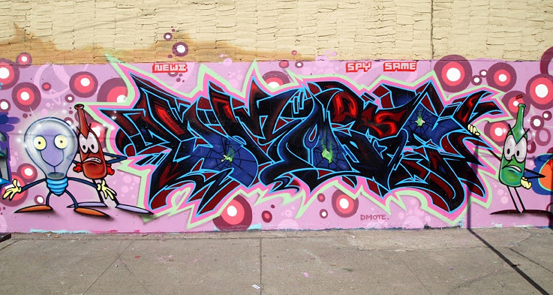 DMOTE, NYC, graffiti, Ironlak