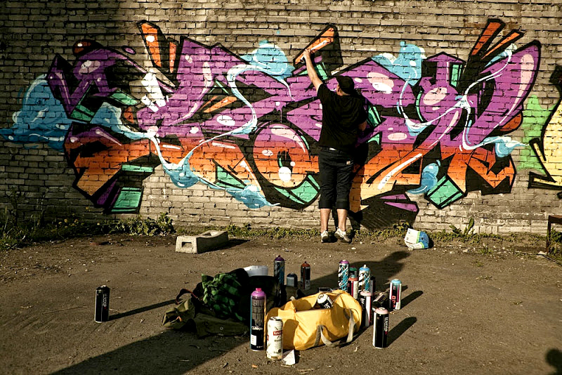 Warsaw, Poland, Luke Shirlaw, graffiti, Ironlak