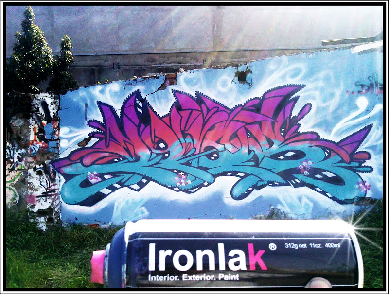 Chile, graffiti, Ironlak
