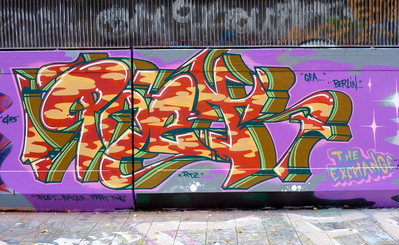 Poet, Bates, graffiti, Ironlak