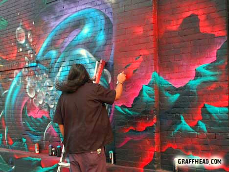 Los Angeles, Vyal COI LOD, graffiti, Ironlak