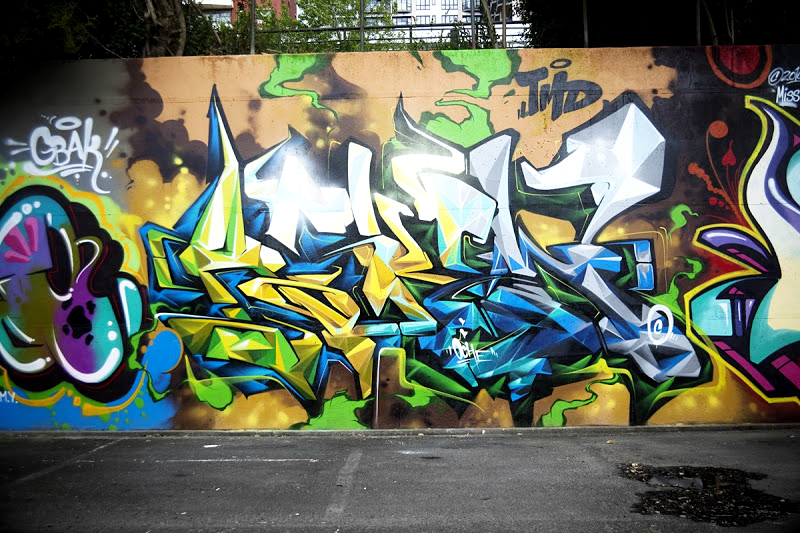 Askew, New Zealand, graffiti, Ironlak