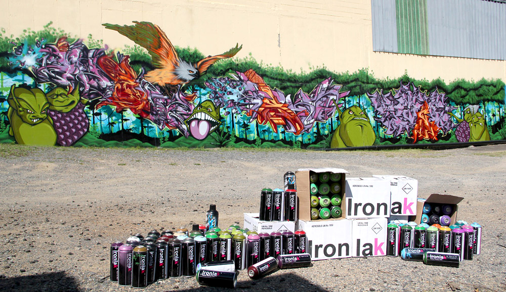 RASE, DV8TE, ASKM, GHETO, ARKAIN, PICK, KGB CREW, ASIE, DEES, graffiti, Ironlak