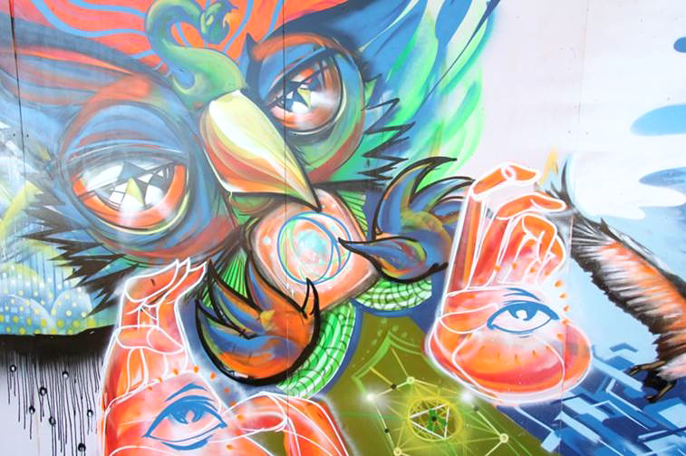 Maitreya Art, Carisbrook, Carl Allison, graffiti, Ironlak