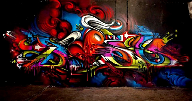 DOES, Between The Lines, graffiti, Ironlak