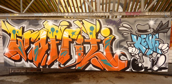 Bates, graffiti, Ironlak