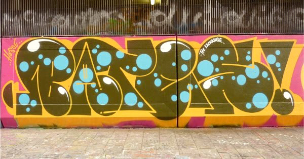 Bates, Hesoe, graffiti, Ironlak