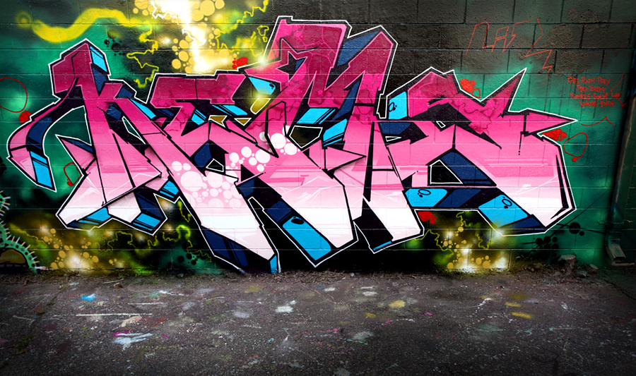 KEMS, graffiti, Ironlak