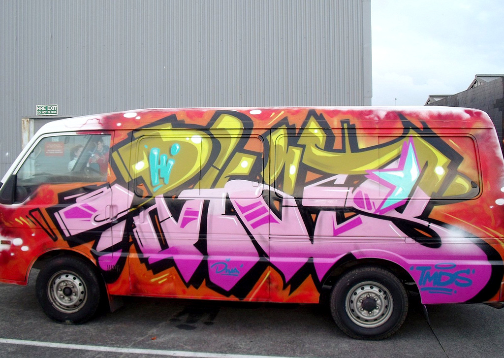 PHATONE, VAN, graffiti, Ironlak