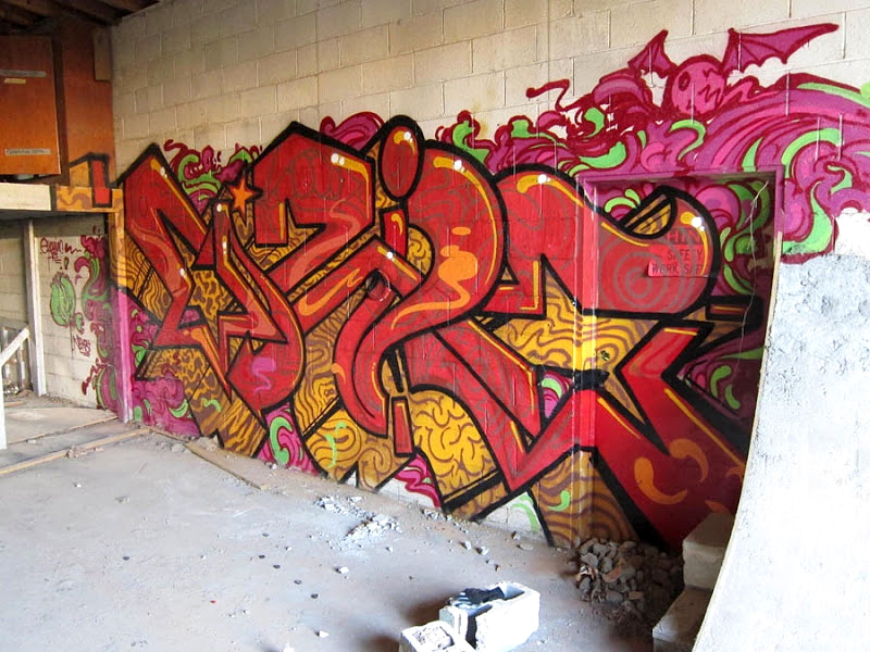 Vizie, Richmond VA, graffiti, Ironlak