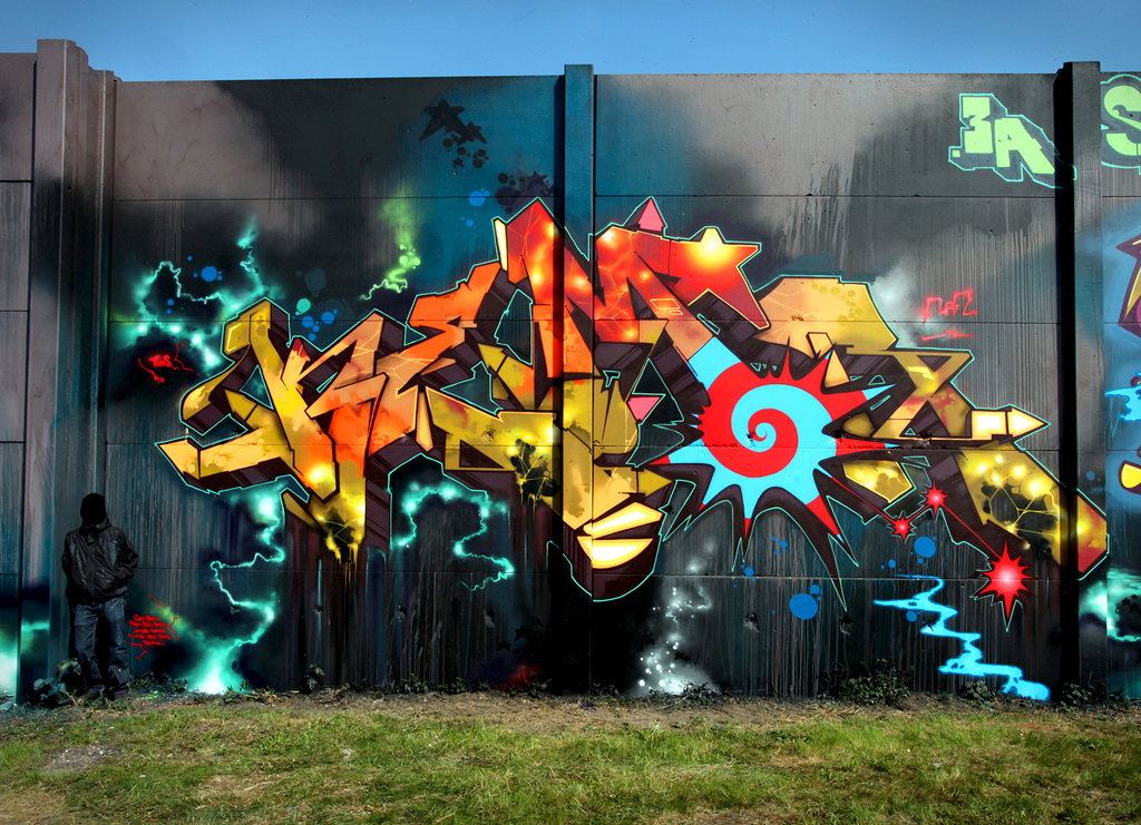 KEMR, graffiti, Ironlak