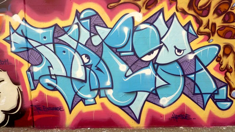 Bates, Germany, graffiti, Ironlak