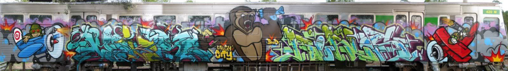 Hitachi Steez, graffiti, Ironlak