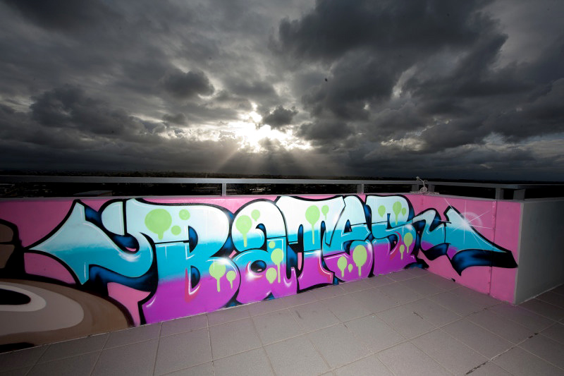 Bates, Hems, Nope KOC, graffiti, Ironlak