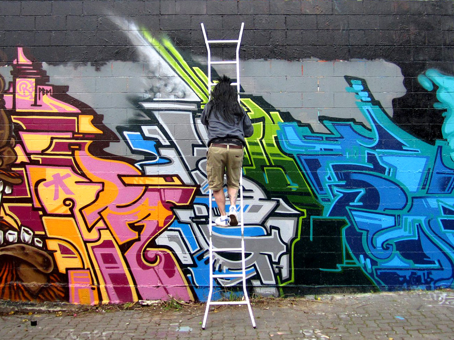 RGUER, graffiti, Ironlak