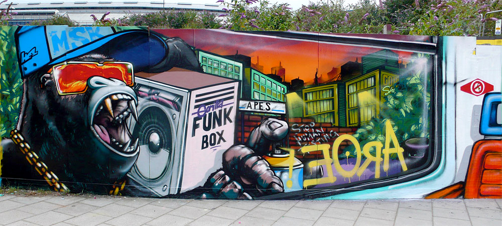 AROE, graffiti, Ironlak