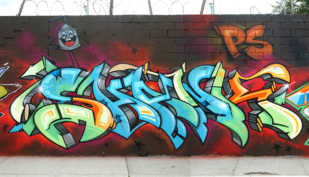 DMOTE, graffiti, Ironlak