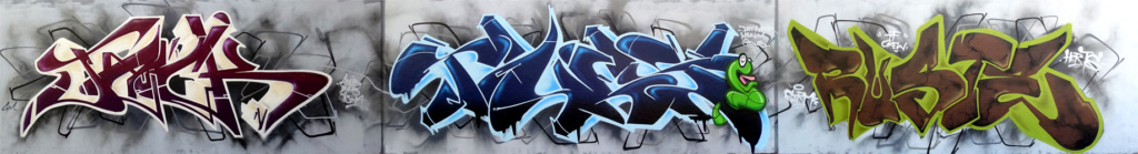 JACK, PALMS, TUES, RUSTE, graffiti, Ironlak