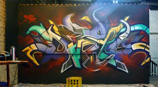 DVATE, Rancho Notorious, graffiti, Ironlak