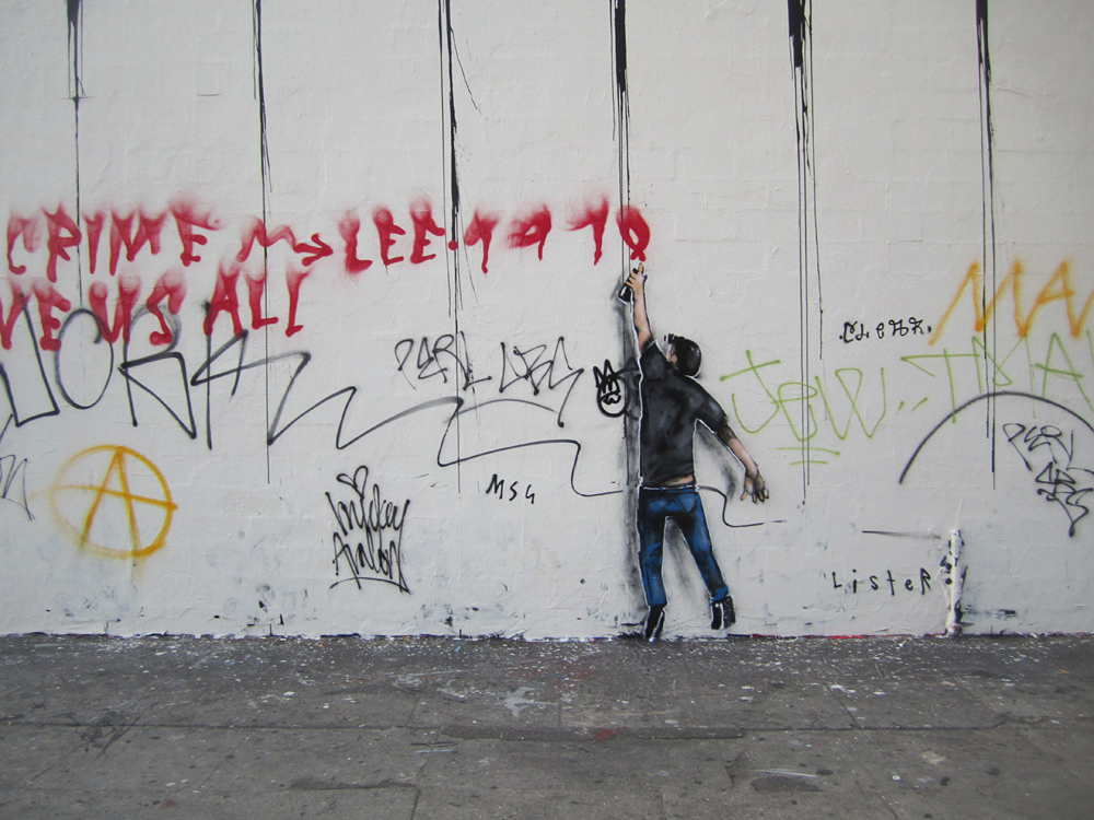 Lister, Los Angeles, graffiti, Ironlak