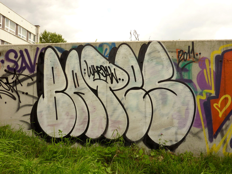 Bates, Warszawski, graffiti, Ironlak
