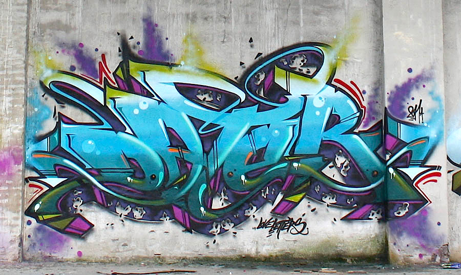 DOES, DATER, CHAS, graffiti, Ironlak