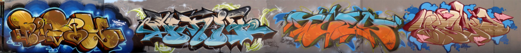 RUSTY, MENIK, TUES, YESMA, graffiti, Ironlak