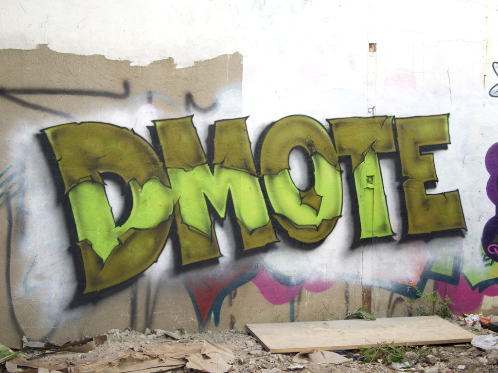 DMOTE, graffiti, Ironlak