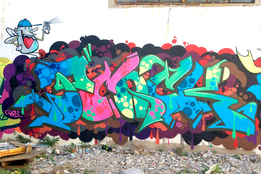 PCOCK, DMOTE, graffiti, Ironlak