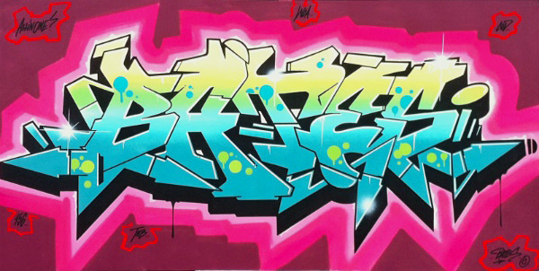 BATES, graffiti, Ironlak