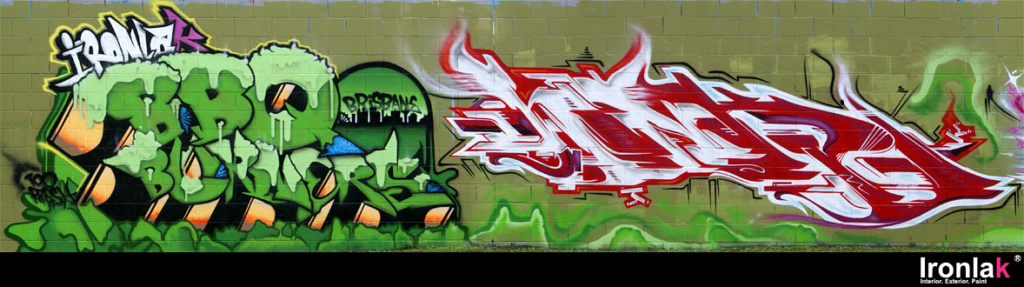 2FRESH, HONK, GHETO, ONEUPS, TEKS, PICK, MYSTIK, YANOE, EIKAS, COSAC, ARKANE, BORE, BEAS, PALMS, NUAKS, graffiti, Ironlak