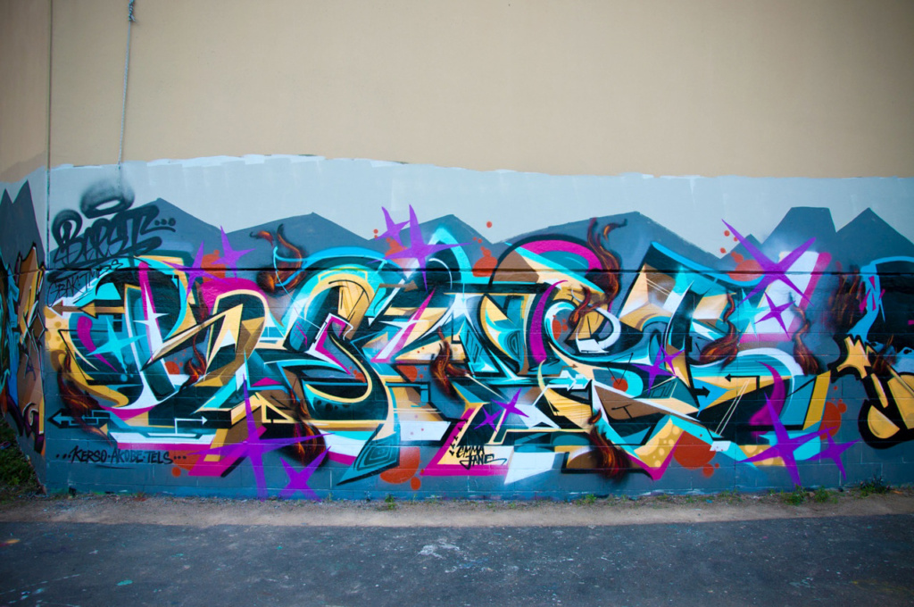 BERST, New Zealand, graffiti, ironlak
