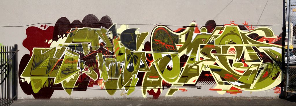 JURNE, OMEGA, graffiti, Ironlak