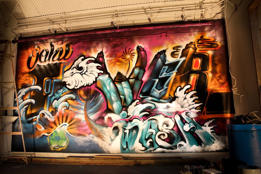 SKARZ, Hawaii, graffiti, Ironlak