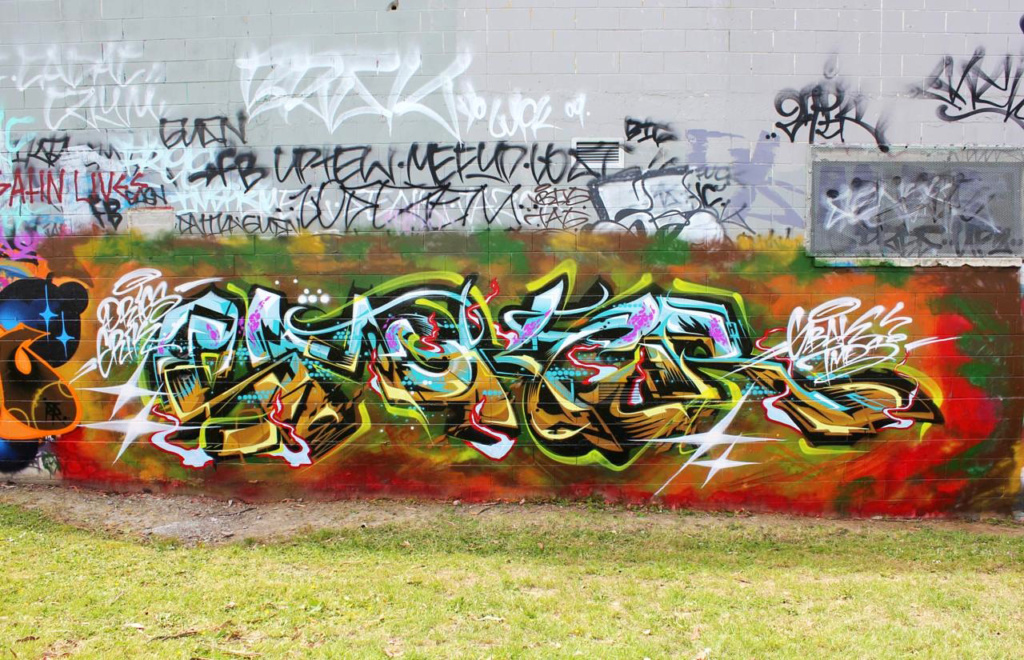 SMOKER, New Zealand, graffiti, Ironlak