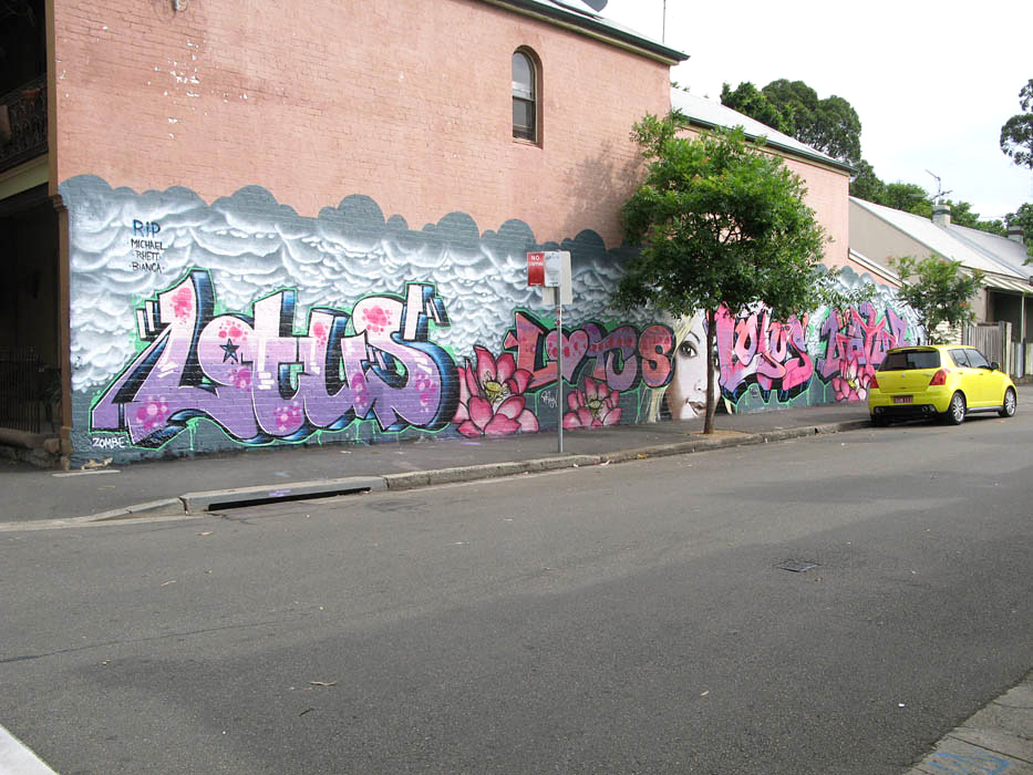 LOTUS, graffiti, Ironlak