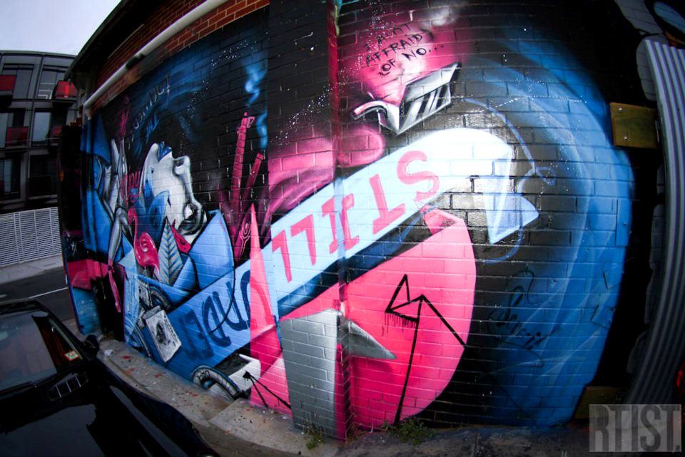 DAEK, RTIST, graffiti, Ironlak