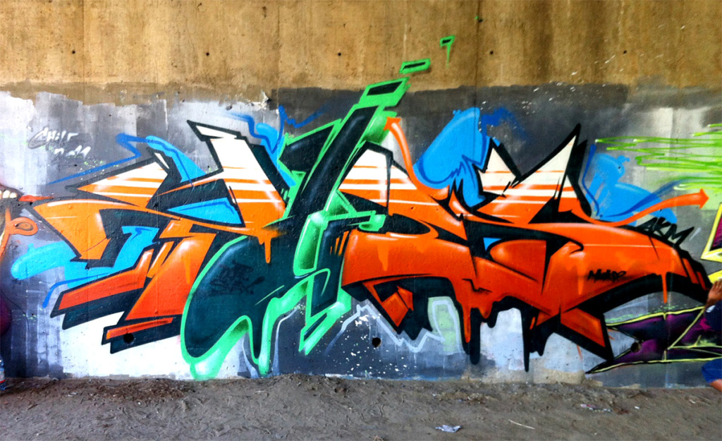 TUES, Chile, graffiti, Ironlak