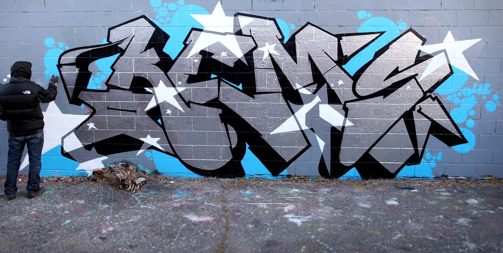 KEMS, graffiti, Ironlak